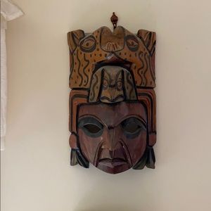 Tribal wooden face mask